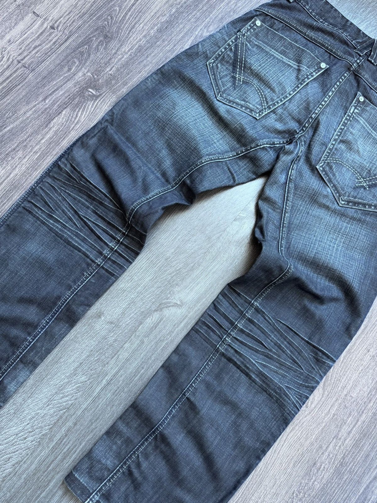 Japanese Brand × Vintage Y2K Vintage Japanese Brand Mogul 094 Washed Avantgarde Pants Size US 31 - 9 Thumbnail
