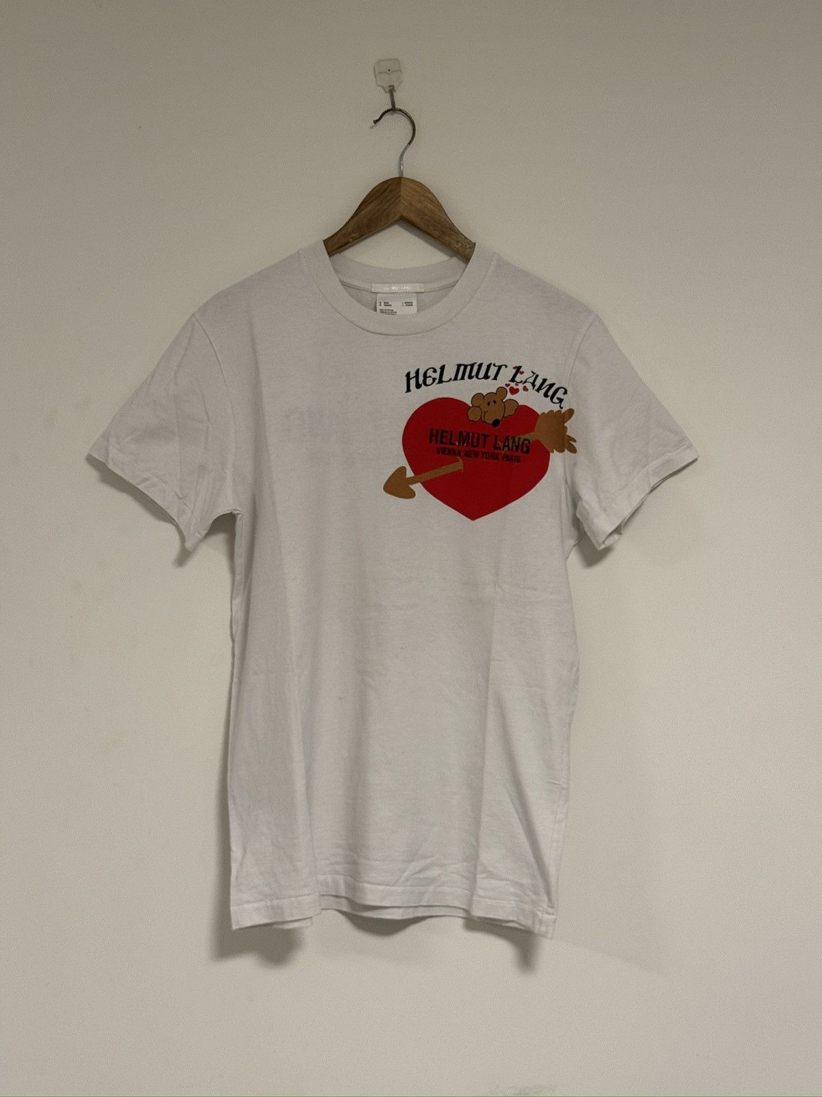 Helmut Lang Valentine teddy bear tshirt Size US M / EU 48-50 / 2 - 7 Thumbnail