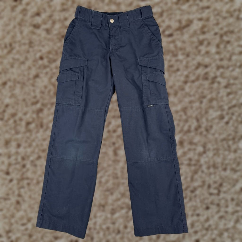 Vintage TRU-SPEC Pants Women 4 Blue Cargo Rip-Stop Poly Blend 27L Pant Size 27" / US 4 / IT 40 - 1 Thumbnail