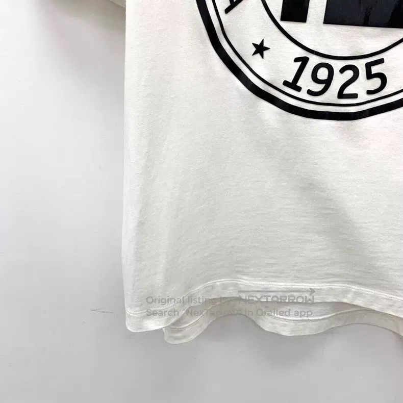 Fendi Fendi White Double F Printed Cotton Crew Neck Short Sleeve Size XS / US 0-2 / IT 36-38 - 4 Thumbnail