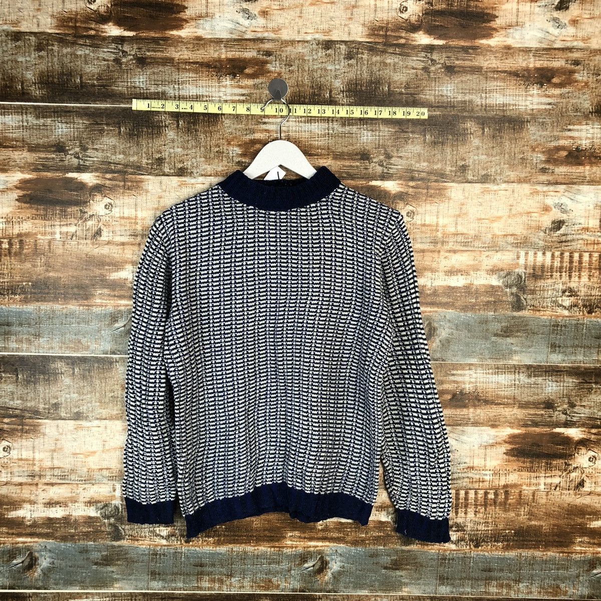 Homespun Knitwear × Japanese Brand × Vintage Japanese Brand Blue Knitwear #A1624 Size S / US 4 / IT 40 - 1 Thumbnail