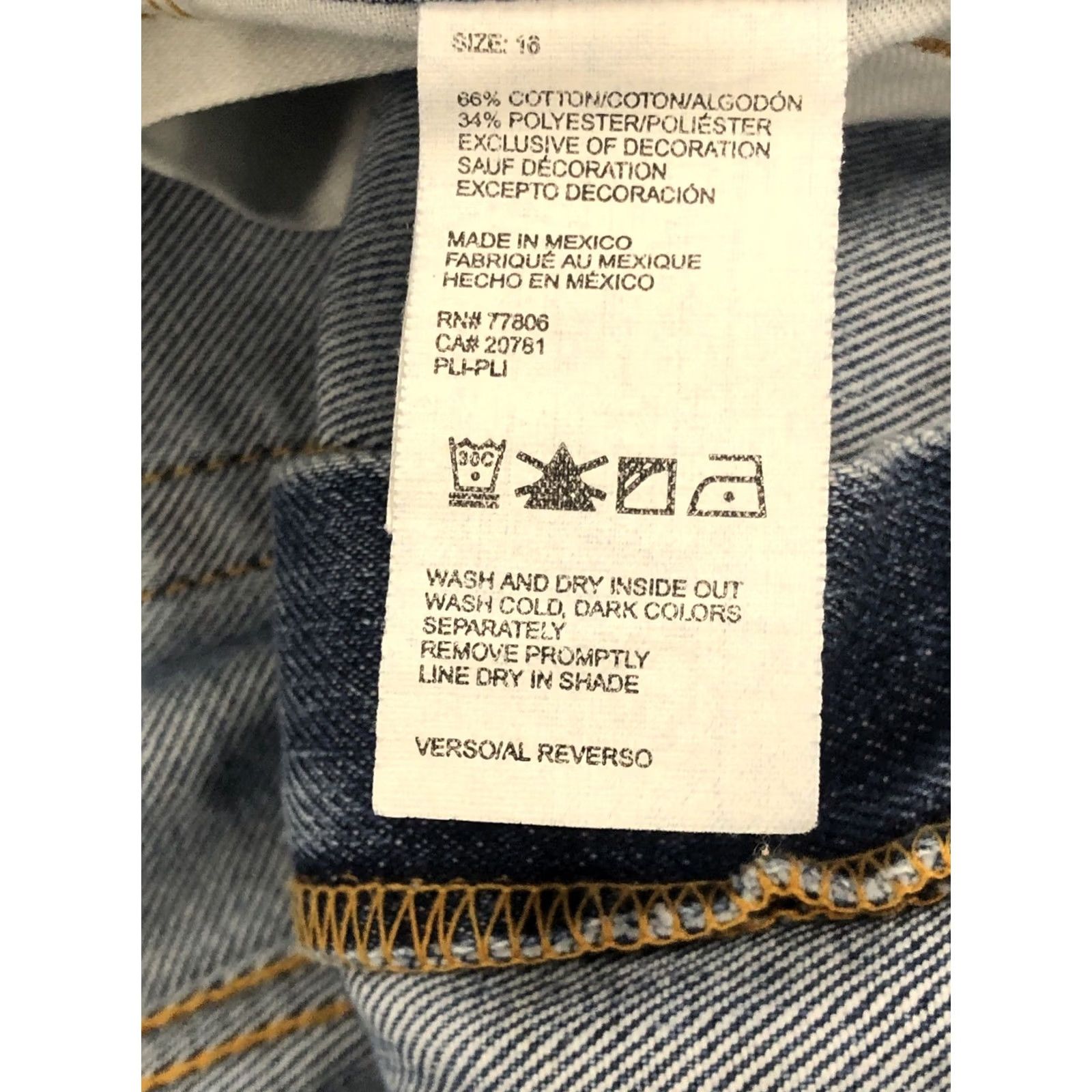Tommy Hilfiger TOMMY HILFIGER Jeans Women's 18 High Rise Bootcut Hipster Denim 38x32.5 Blue 5-Pocket N/A Regular Vintage/HS Girls? Size 40" / US 18 - 7 Thumbnail