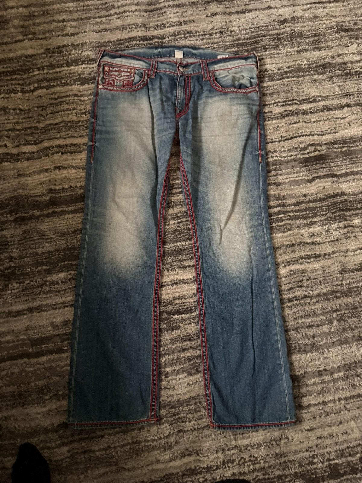 True Religion True Religions Red Stitching Jeans Size US 38 / EU 54 - 1 Thumbnail