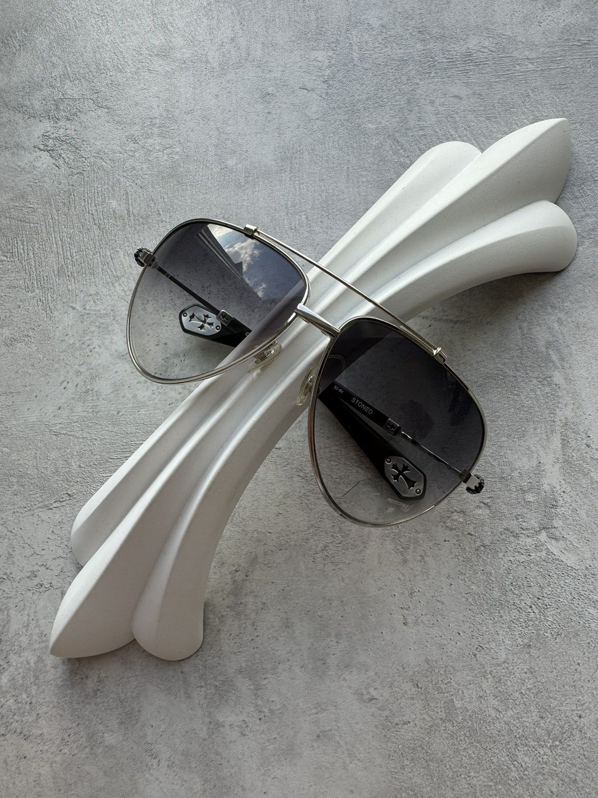 Chrome Hearts Chrome Hearts STONED Sunglasses Size ONE SIZE - 1 Thumbnail