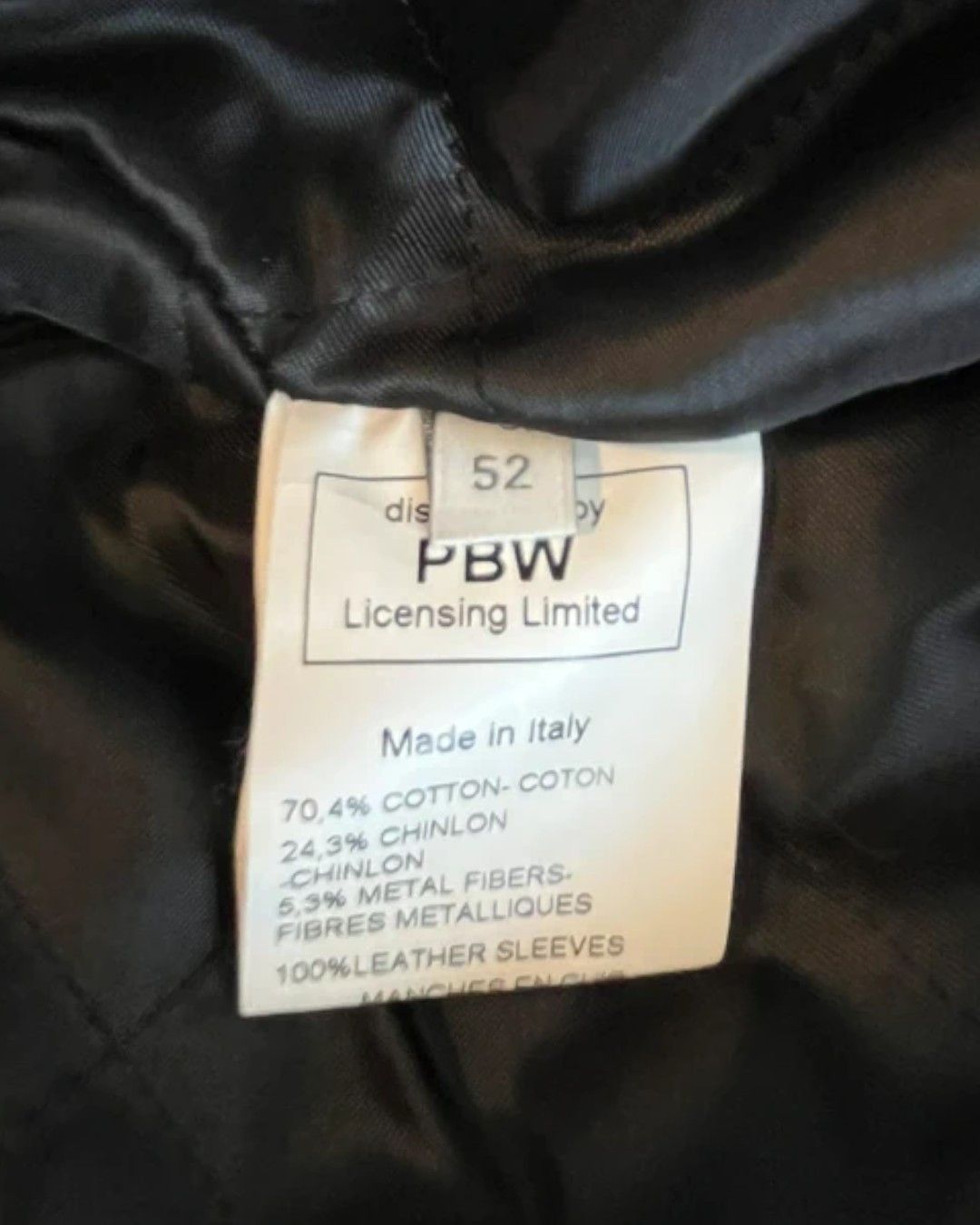 Pierre Balmain LEATHER SLEEVES BIKER JACKET Size US L / EU 52-54 / 3 - 5 Thumbnail