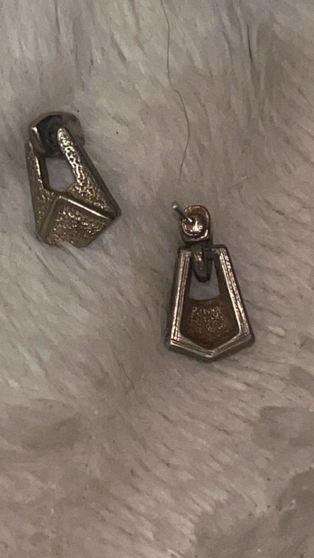 The Unbranded Brand Women's Unbranded Silver Geometric Drop Earrings One Size Size ONE SIZE - 3 Thumbnail