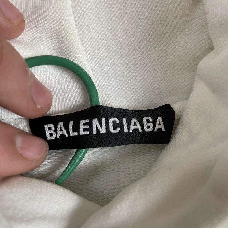 Balenciaga Balenciaga White waves cola logo sweater Size US M / EU 48-50 / 2 - 4 Thumbnail