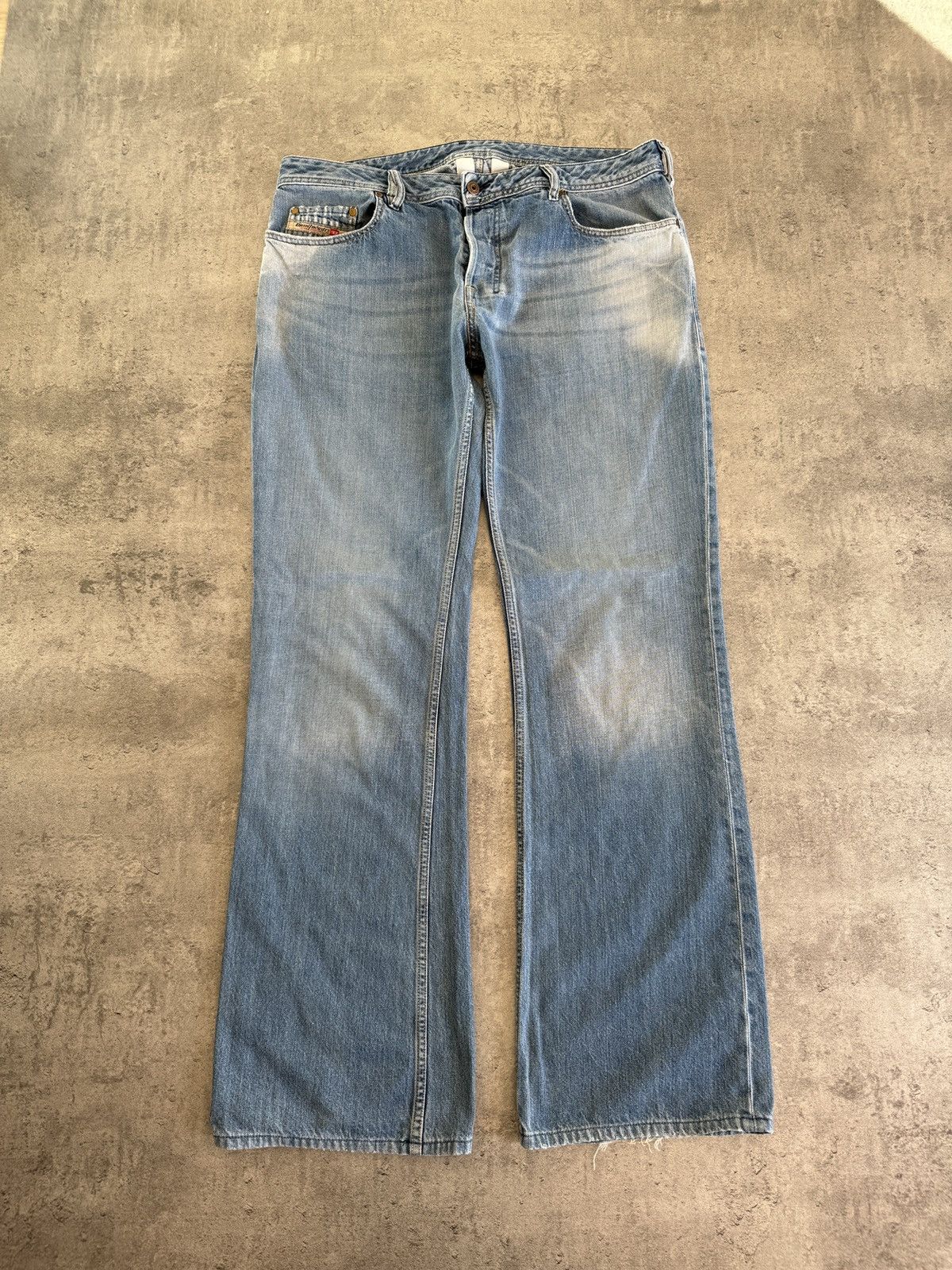 Diesel × Japanese Brand × Vintage Diesel Vintage Bootcut Baggy Jeans Denim Y2K Rap Skate blue Size US 36 / EU 52 - 5 Thumbnail