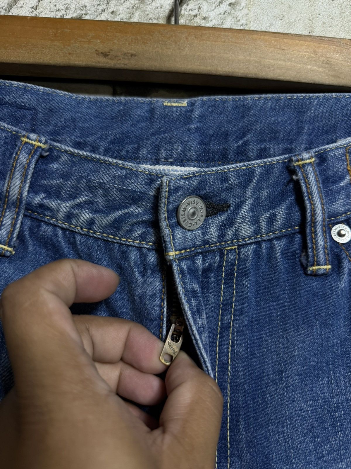 Visvim VISVIM 03D5 SOCIAL SCULPTURE DENIM PANTS Size US 31 - 3 Thumbnail