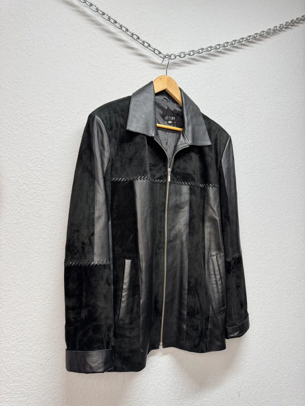 Hysteric Glamour × If Six Was Nine × Vintage VINTAGE CRAZY LEATHER JACKET IFSIXWASNINE STYLE Y2K Size US L / EU 52-54 / 3 - 9 Thumbnail