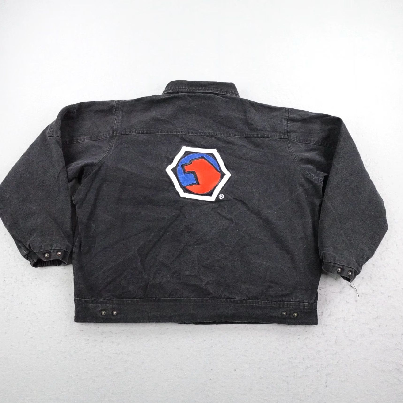 Vintage Matco Tools Jacket Mens XL Black Canvas Fleece Lined Bomber Utility Work Coat Size US XL / EU 56 / 4 - 6 Thumbnail
