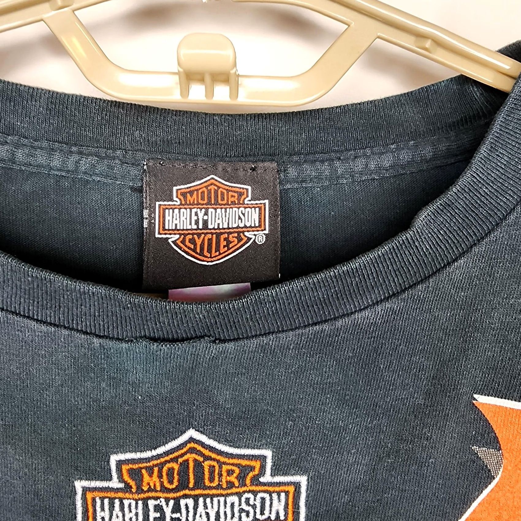 Harley Davidson Harley-Davidson V-Rod Shirt Mens 2XL Orange Black Tie-Dye Graphic Tee Motorcycle Size US XXL / EU 58 / 5 - 5 Thumbnail