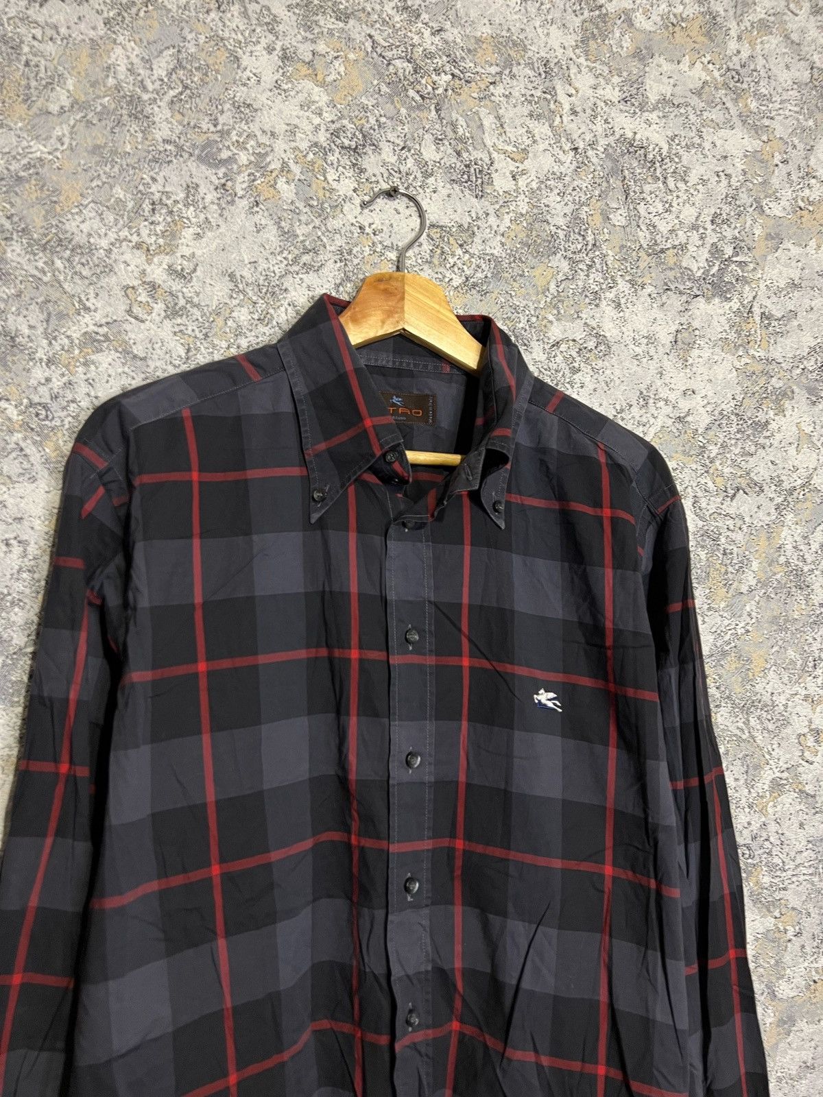 Etro ETRO Milano Men's Button Up Shirt Rare Retro Hype Y2K Size US L / EU 52-54 / 3 - 2 Thumbnail