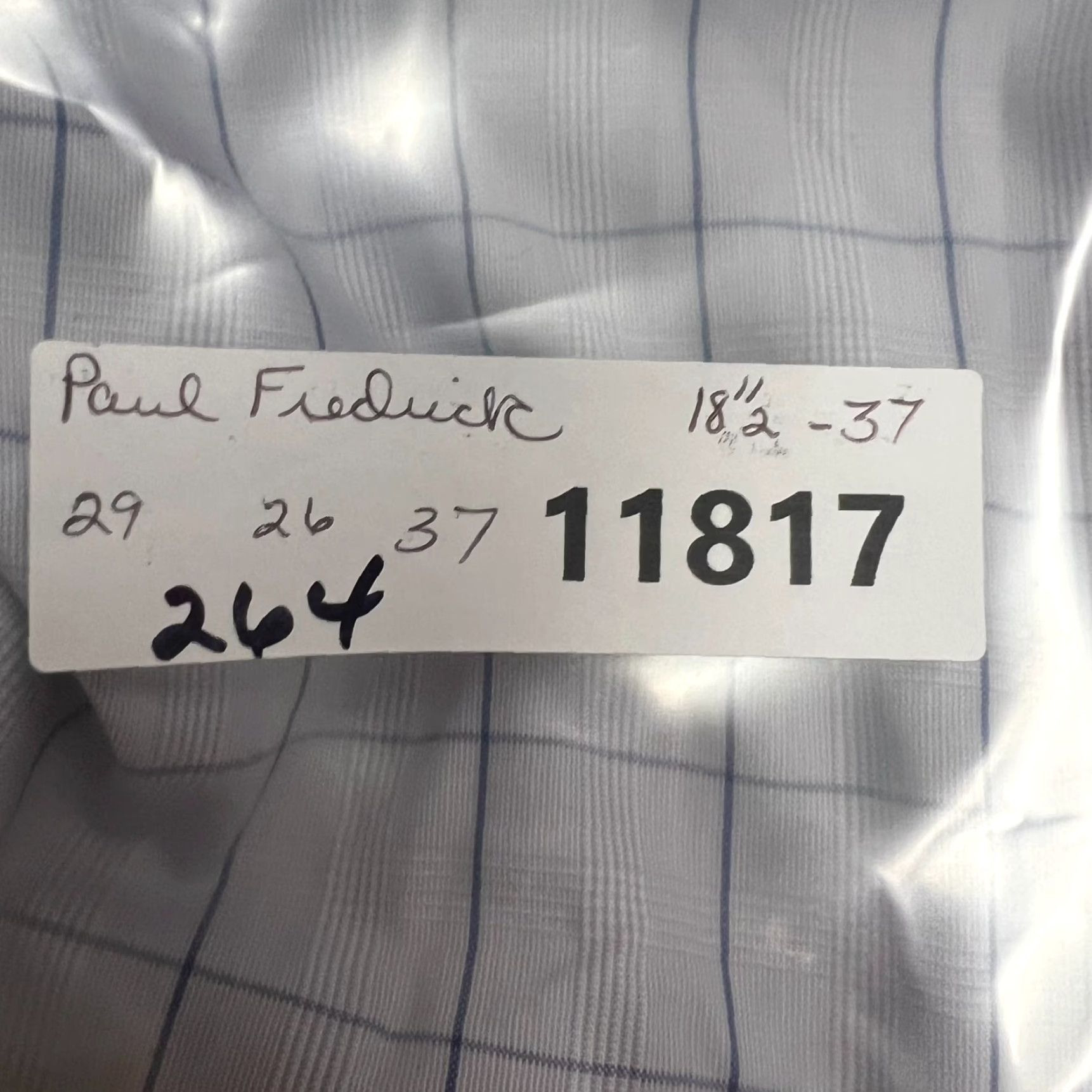 Vintage VINTAGE Paul Fredrick Checked Casual Button-Down Shirt Mens 18.5 Blue 18.5/37 Size US XXL / EU 58 / 5 - 7 Thumbnail