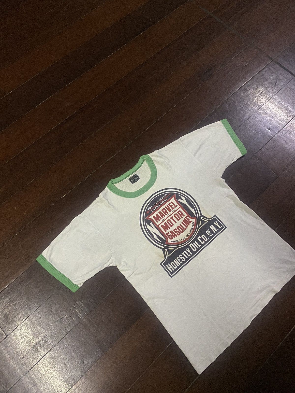 TOYS McCOY × The Real McCoy's × Warehouse vintage design THE REAL MCCOY loop wheel ringer distressed Size US M / EU 48-50 / 2 - 4 Thumbnail