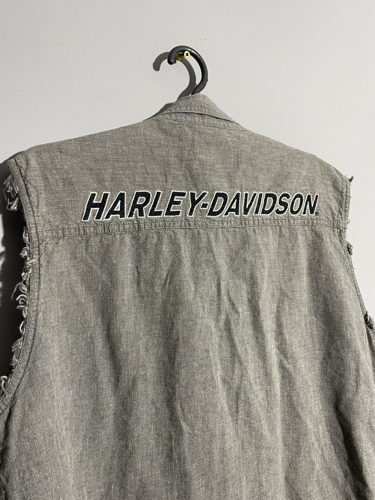 Harley Davidson × Vintage Vintage Harley Davidson Linen Button up vest size L Size US L / EU 52-54 / 3 - 9 Thumbnail