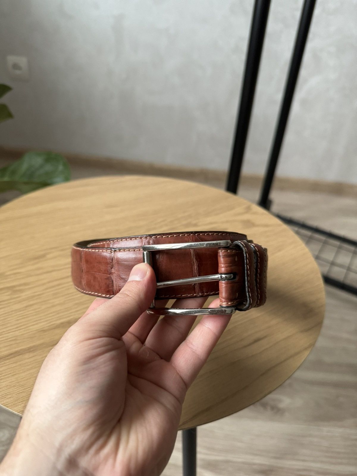 Brioni × Vintage Vintage Brioni Genuine Crocodile Leather Belt Size ONE SIZE - 2 Thumbnail