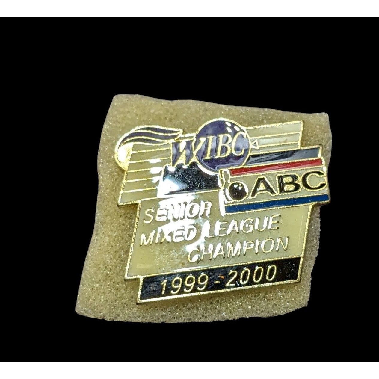 Other 1999-2000 WIBC ABC Senior Mixed League Champion Pin Size ONE SIZE - 2 Thumbnail