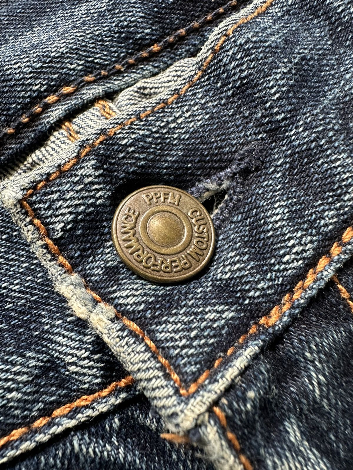 PPFM 2007 PPFM distressed hybrid denim archive Size US 33 - 9 Thumbnail