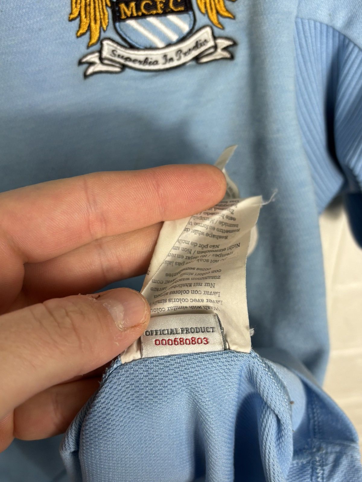 Umbro MANCHESTER CITY 2009-10 #10 ROBINHO FOOTBALL SOCCER JERSEY Size US S / EU 44-46 / 1 - 14 Thumbnail
