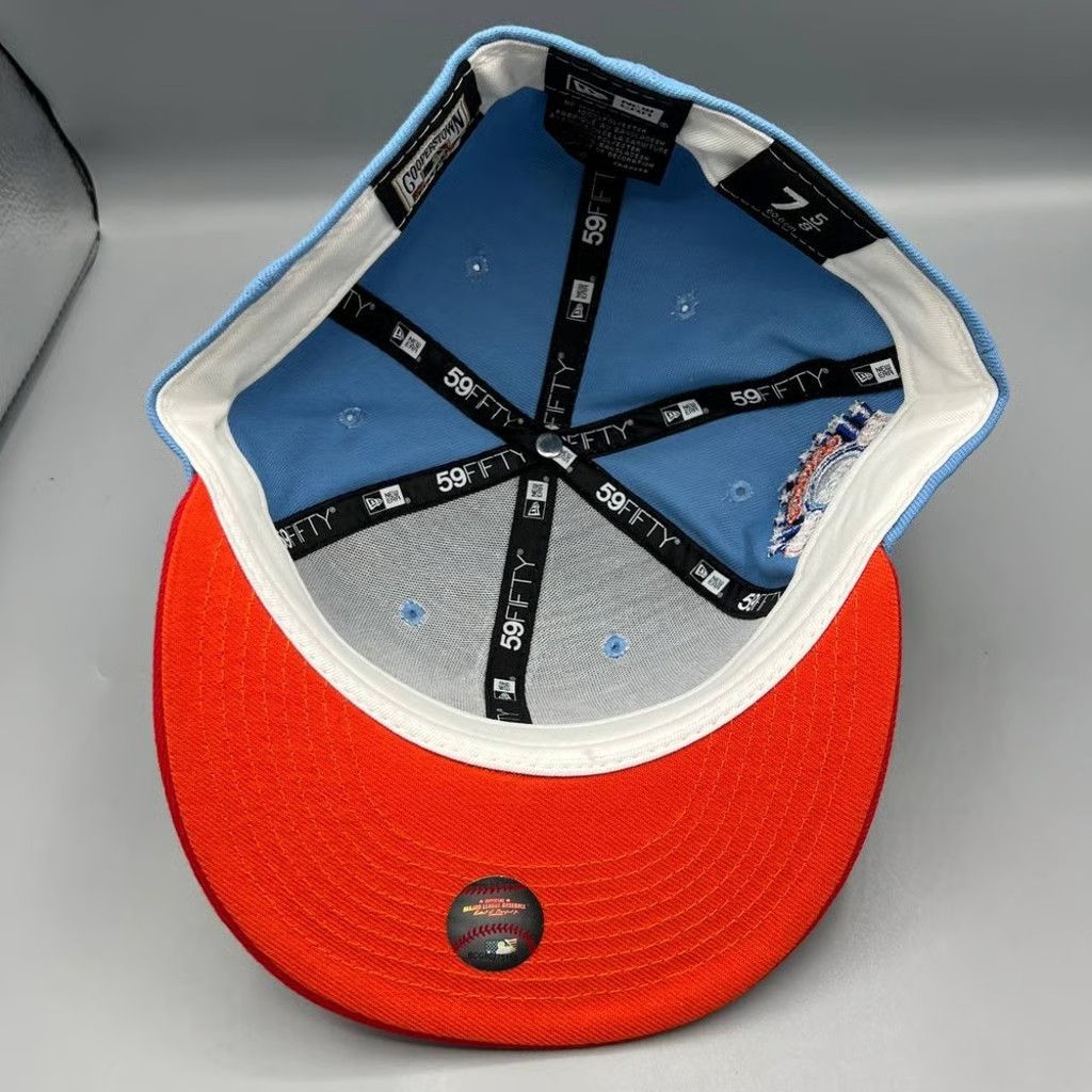 New Era Chicago Cubs Hat Men 7 5/8 Blue Red All Star Game Fitted Cap Size ONE SIZE - 5 Thumbnail
