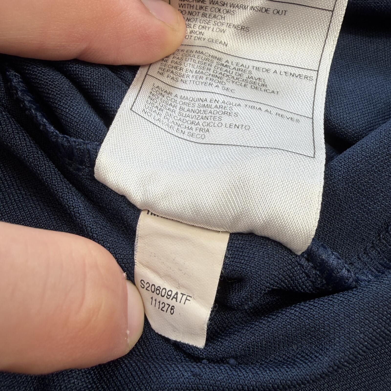 Nike Vintage Nike Dri Fit T Shirt Made In USA Navy S Swoosh Y2K Size US XL / EU 56 / 4 - 7 Thumbnail