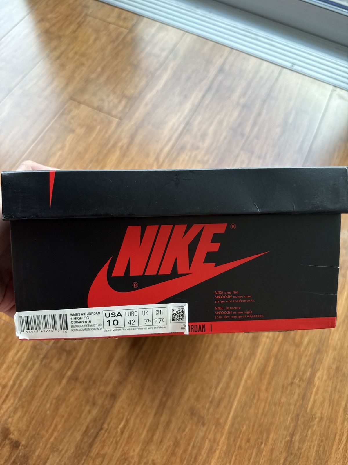 Jordan Brand Satin Black Toe Jordan 1 Size US 8.5 / EU 41-42 - 7 Thumbnail