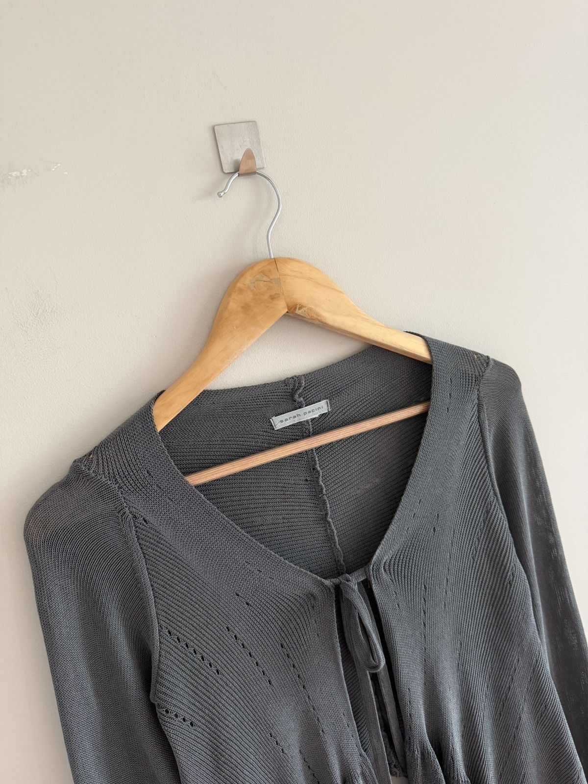 Sarah Pacini Sarah Pacini Draped Knit Waterfall Cardigan Size ONE SIZE - 2 Thumbnail