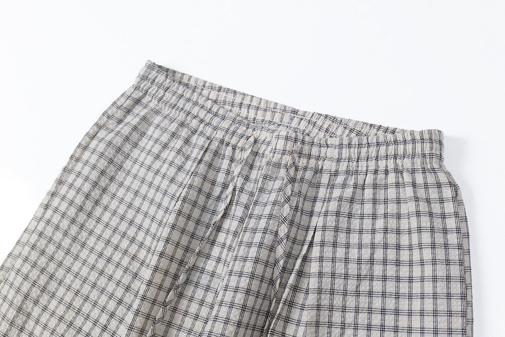 Japanese Brand × Vintage American retro plaid wide-leg casual trousers Size US 32 / EU 48 - 3 Thumbnail