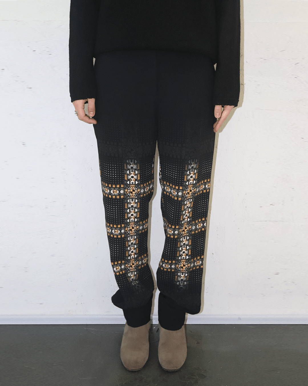 Just Cavalli Just Cavalli AW12 Geometric Cross Printed Trousers Size 27" / US 4 / IT 40 - 2 Thumbnail