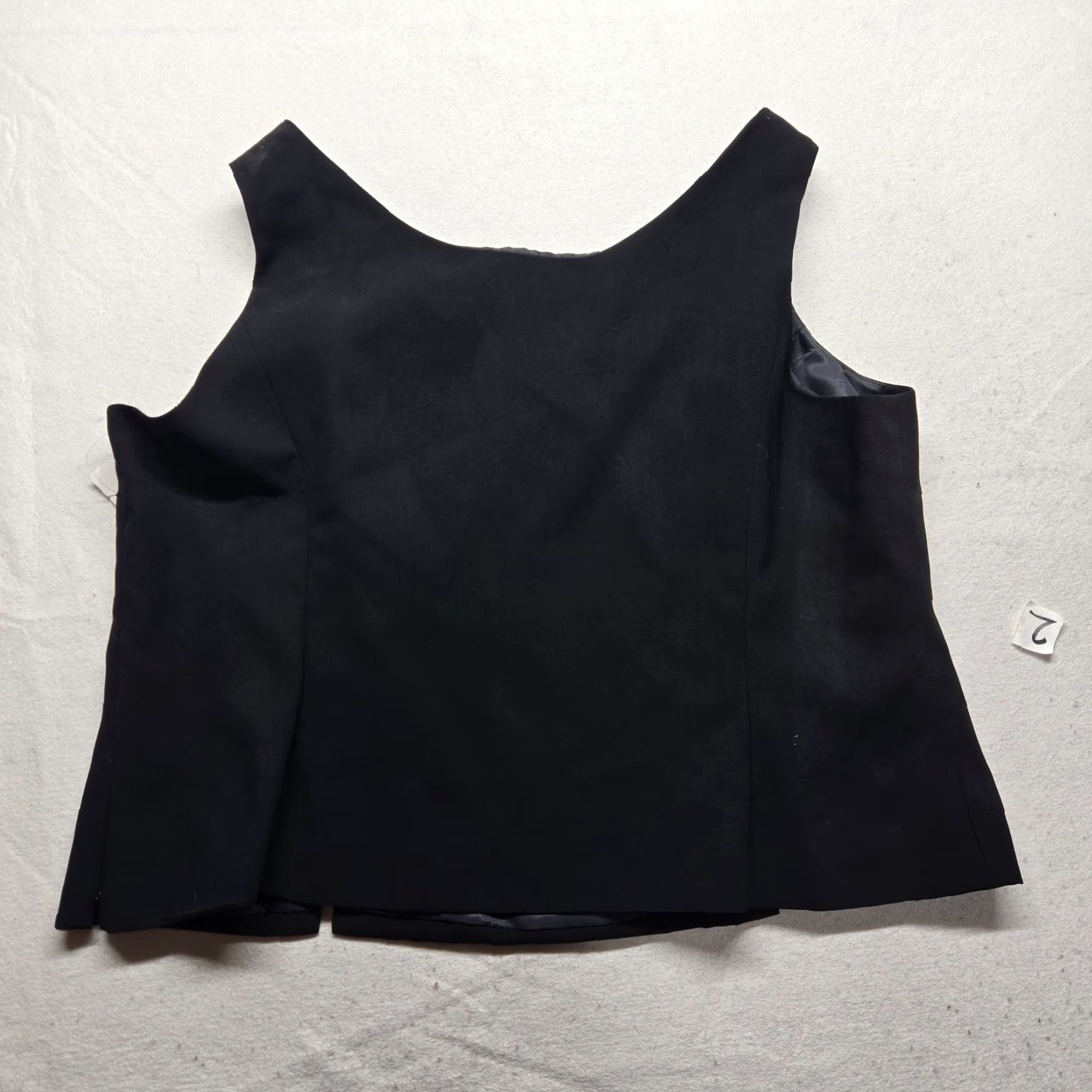 Vintage JH Collectibles Vest Women 24W Black Solid Sleeveless Casual Vintage No Size 4XL / US 24-26 - 8 Thumbnail