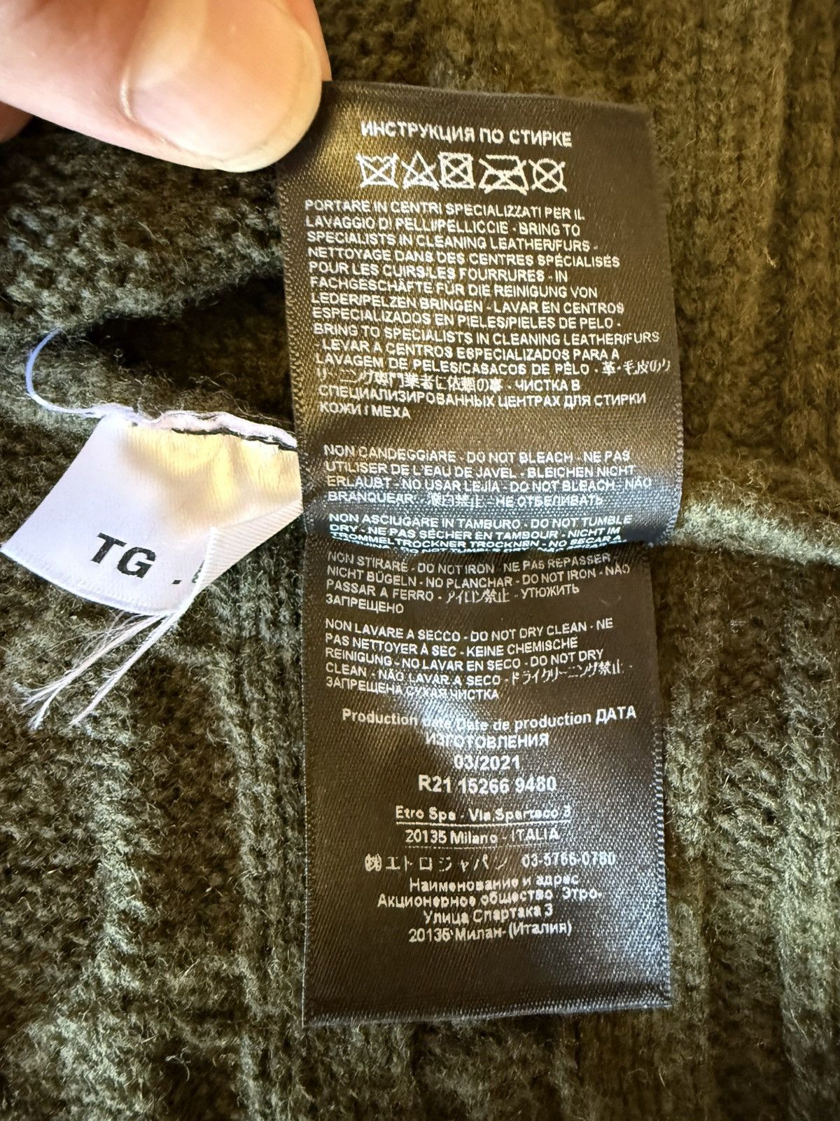 Etro Etro Cropped Cable-knit Vest in Green Size US XS / EU 42 / 0 - 7 Thumbnail
