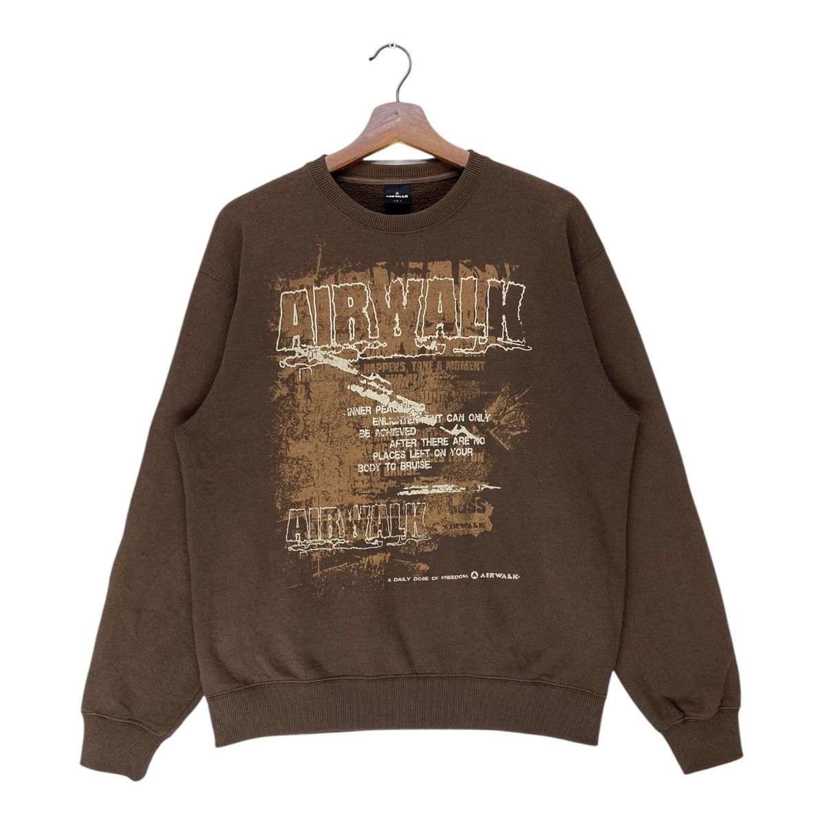 Airwalk Airwalk Sweatshirt Pullover Jumper Crewneck Size L Size US L / EU 52-54 / 3 - 1 Thumbnail