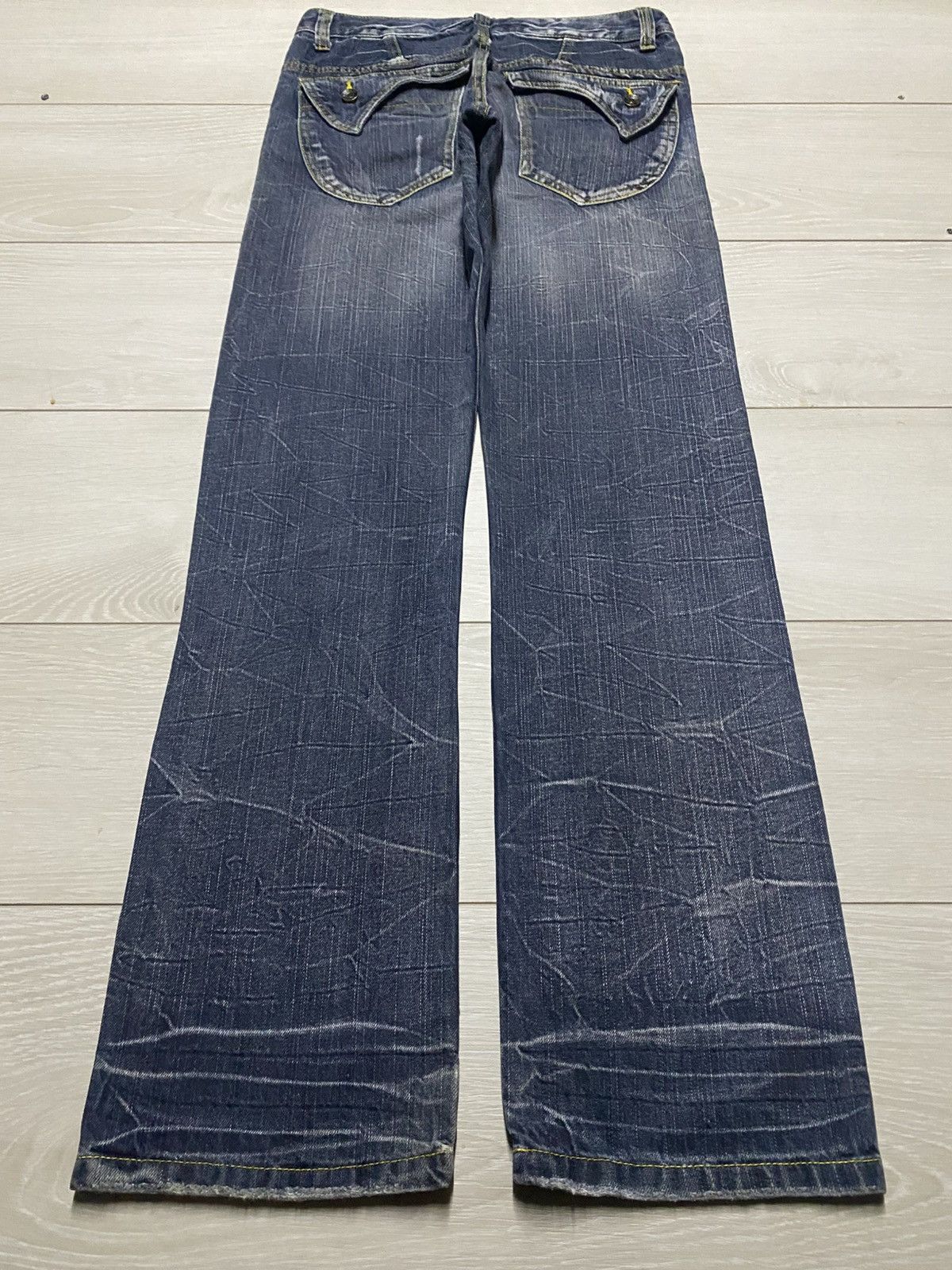 Tornado Mart Vintage Japanese Brand Skull Blow By Blue Loose Jeans Size US 30 / EU 46 - 2 Thumbnail