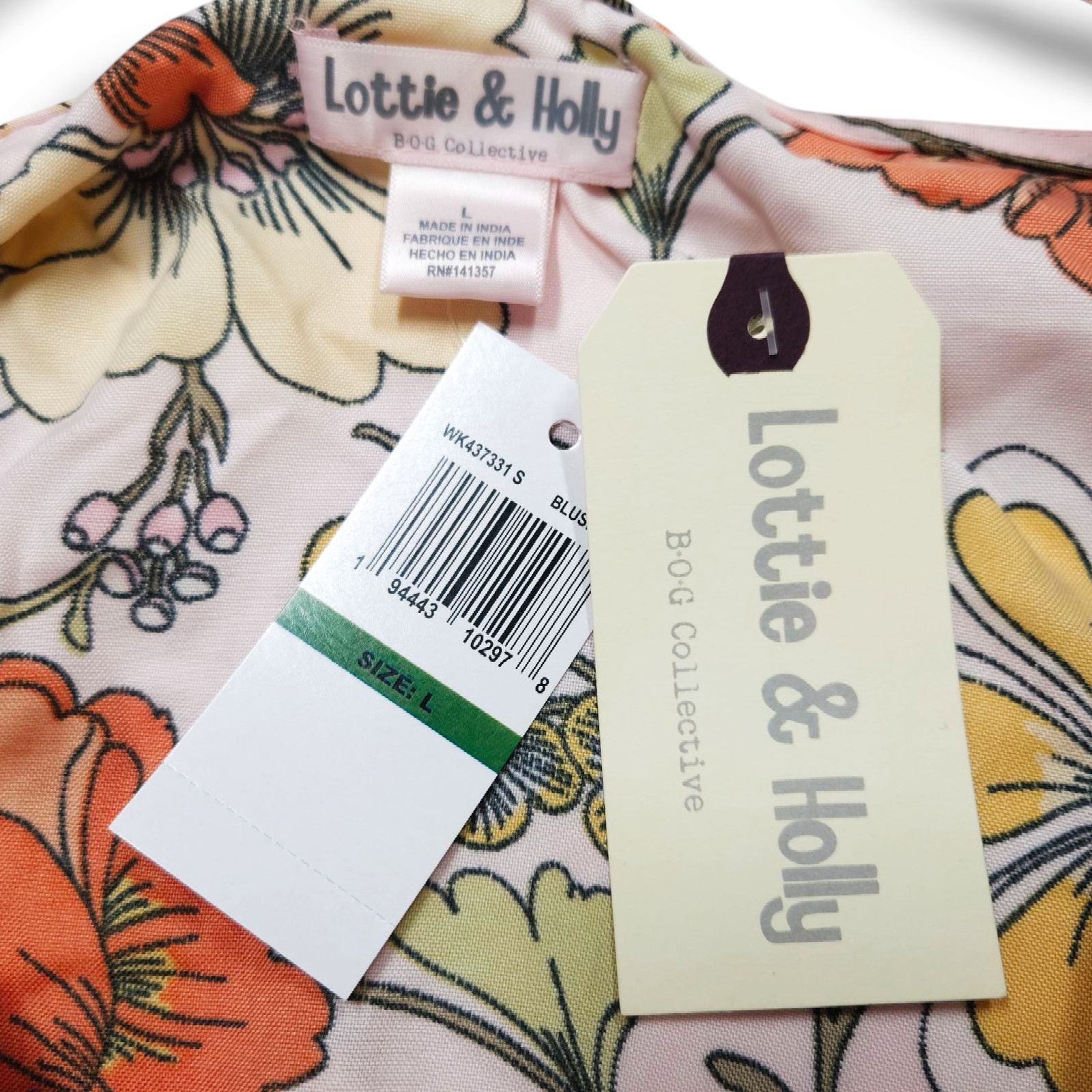 Other NWT B.O.G. Lottie & Holly Floral Mini Dress Sz. L [12] Size L / US 10 / IT 46 - 3 Thumbnail
