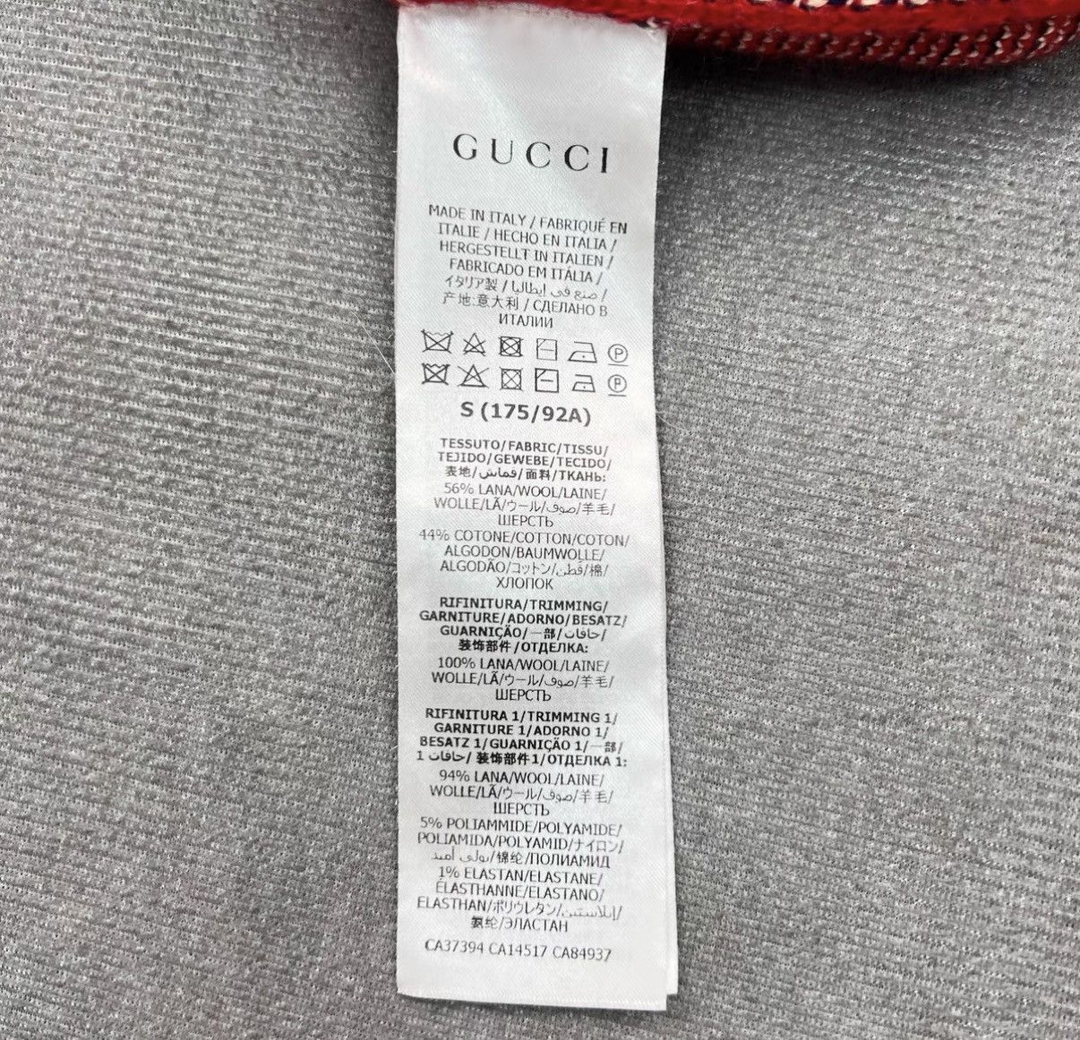 Gucci Gucci Red V-Neck Animal Letter Logo Knit Cardigan Size US S / EU 44-46 / 1 - 6 Thumbnail
