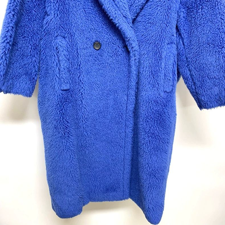 Max Mara Max Mara Royal blue alpaca, teddy coat Size S / US 4 / IT 40 - 6 Thumbnail