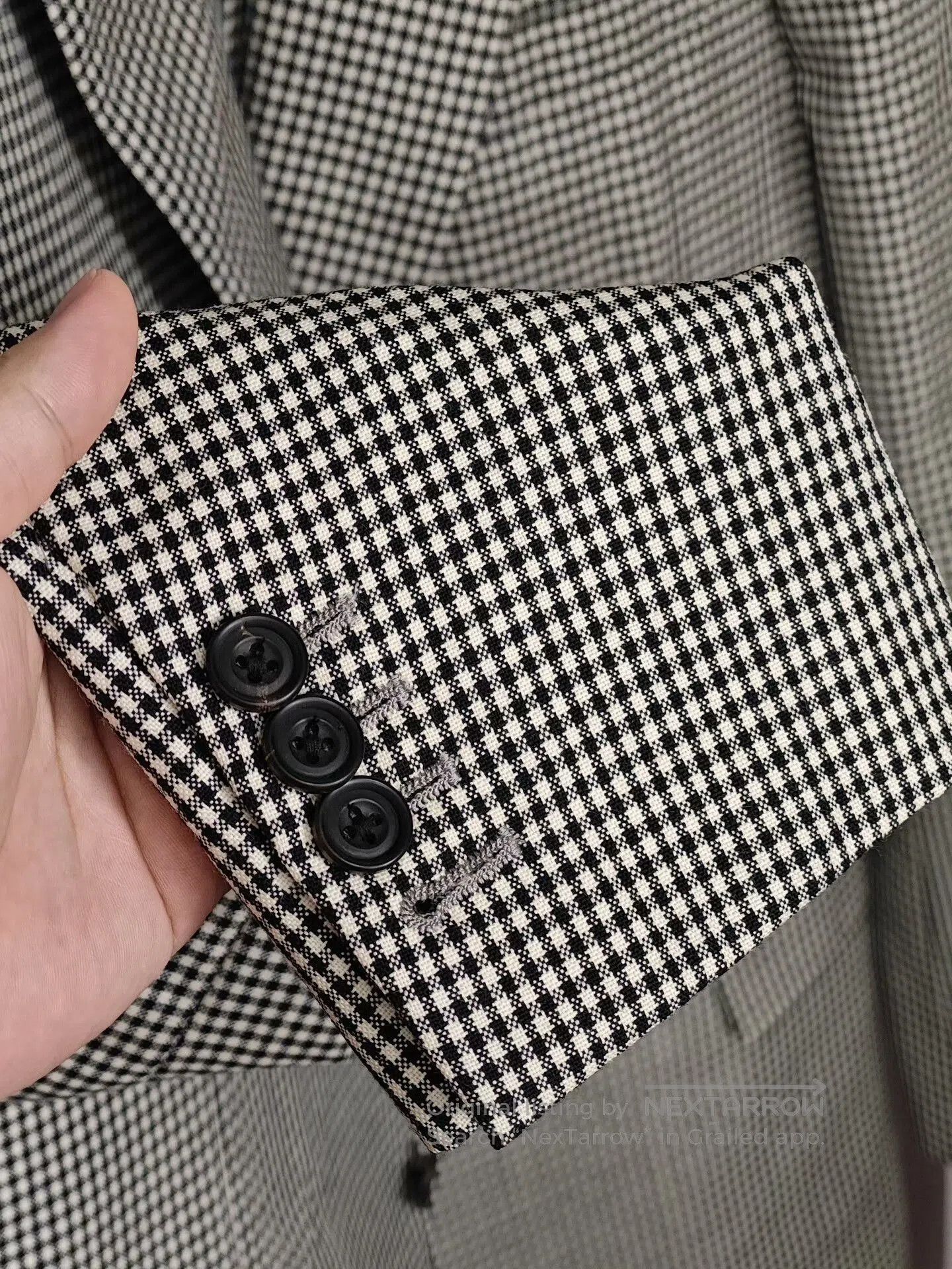 Japanese Brand Custom Black and White Check Suit. Size US M / EU 48-50 / 2 - 4 Thumbnail