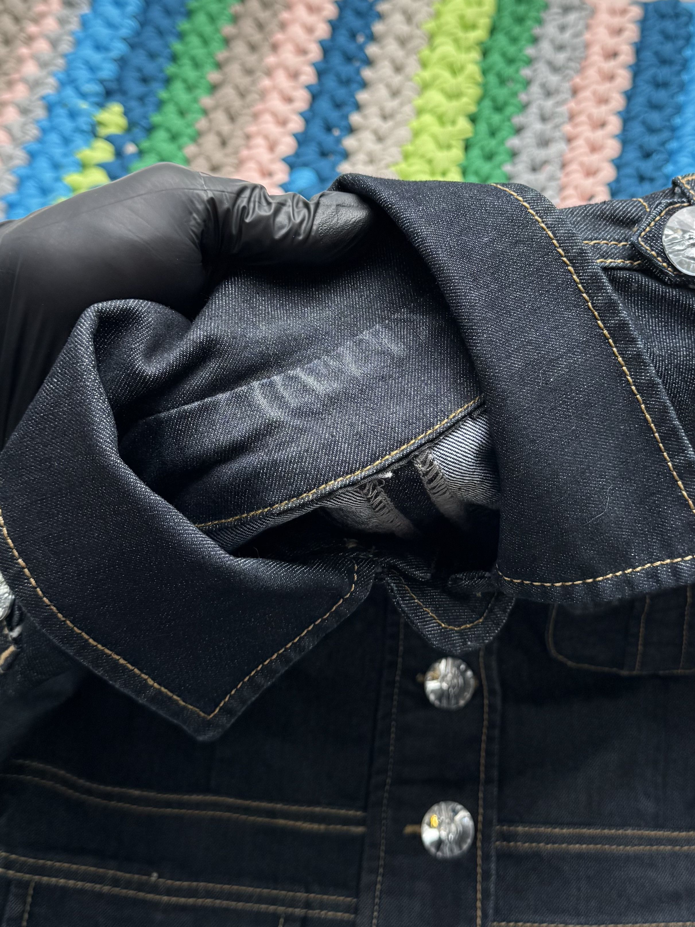 Philipp Plein Philipp Plein Vintage Denim Jacket Fitted Wash Stretch Y2K Size S / US 4 / IT 40 - 7 Thumbnail