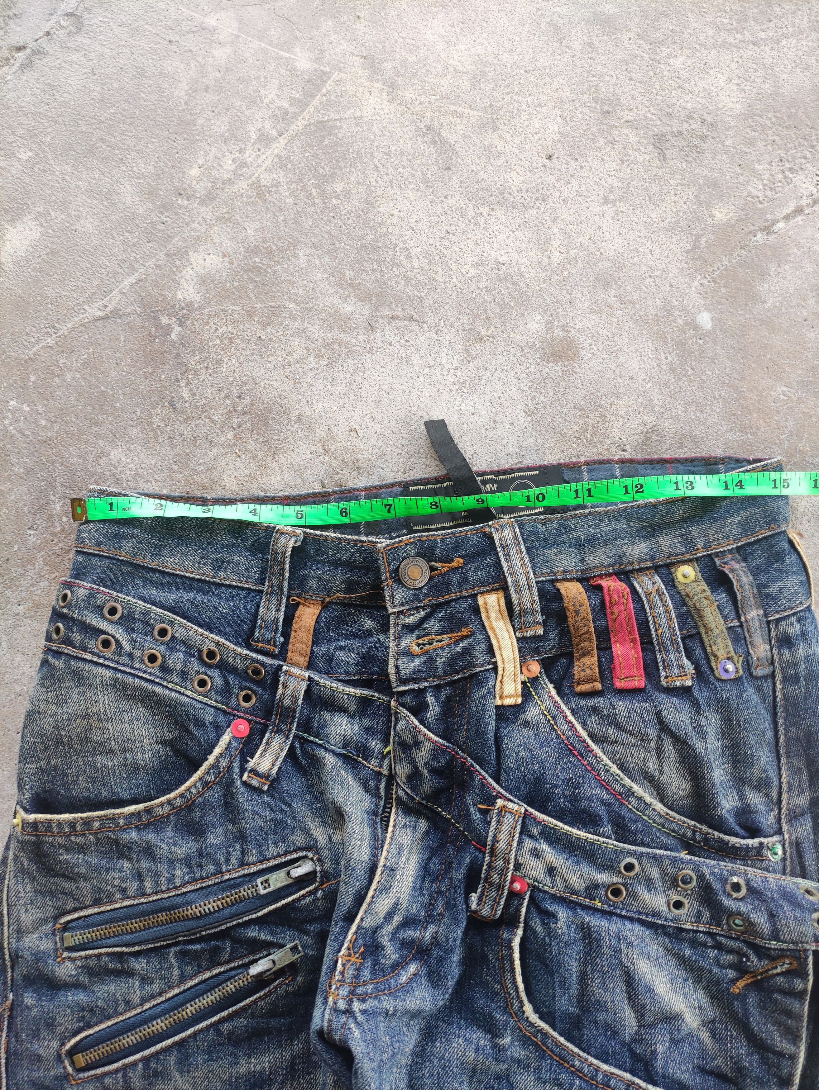 Japanese Brand Vintage Japanese Brand Double Waist Denim Faded Pants Size US 30 / EU 46 - 8 Thumbnail