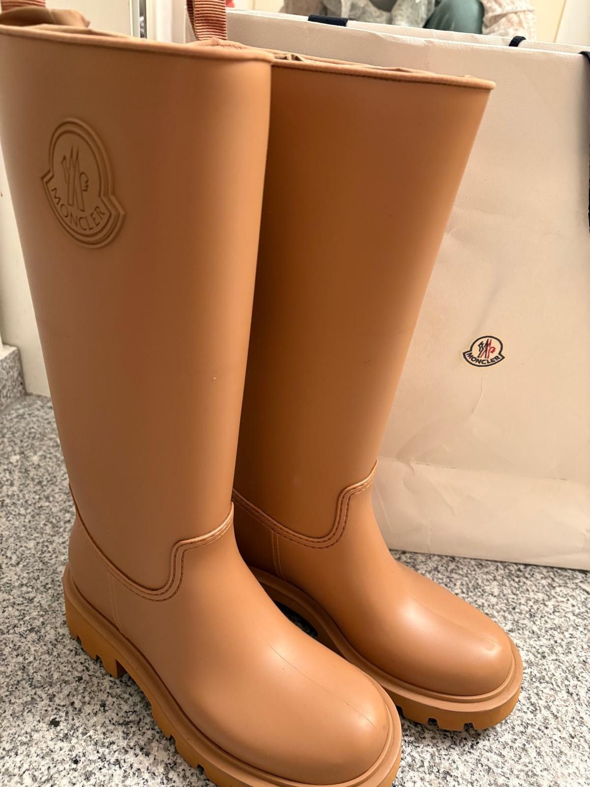 Moncler Moncler - Kickstream High Rainboots - brown Size US 8 / IT 38 - 1 Thumbnail