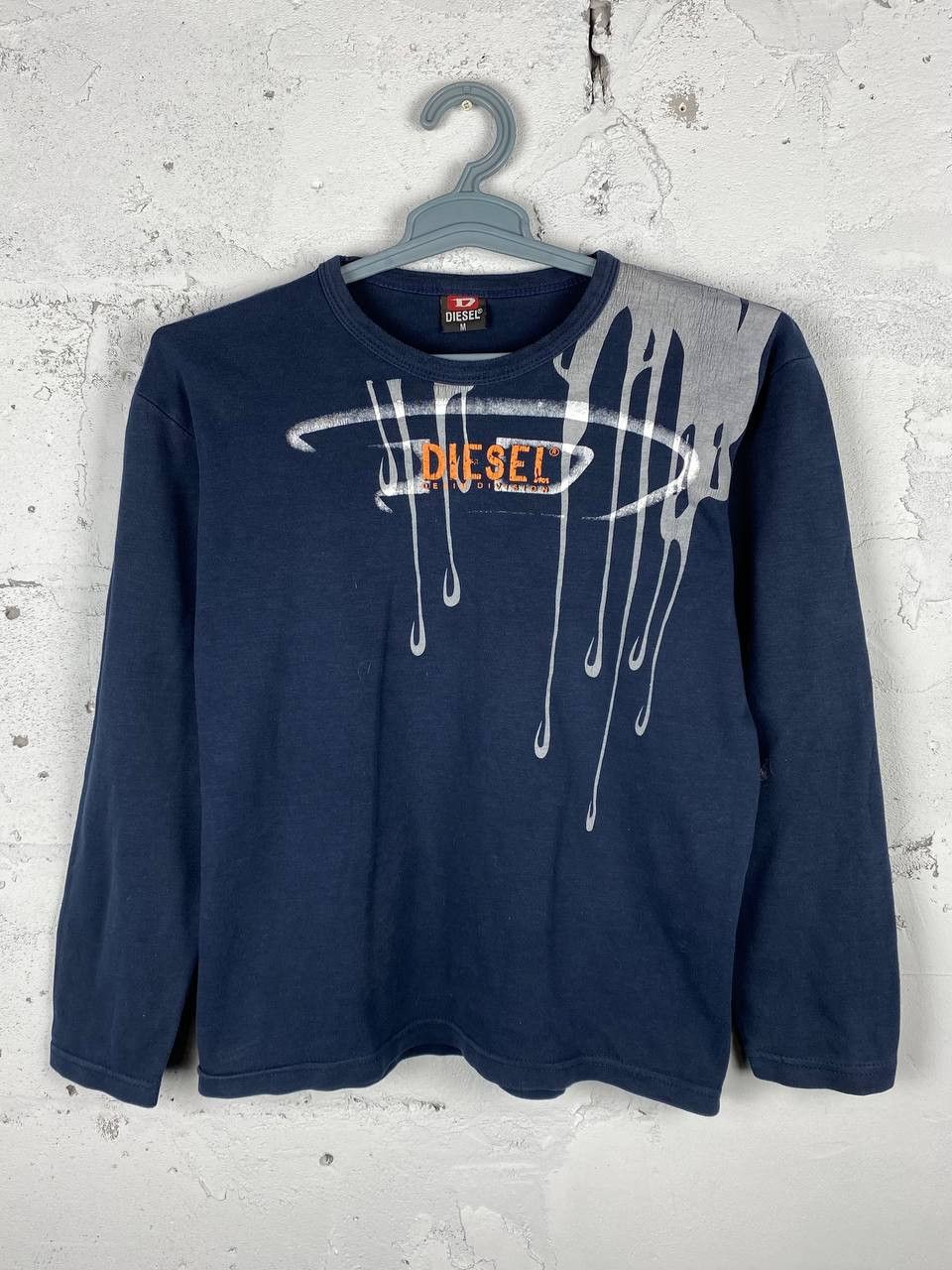 Diesel × Vintage Diesel Long Sleeve Avant Garde Style Japan Y2K Size US M / EU 48-50 / 2 - 4 Thumbnail