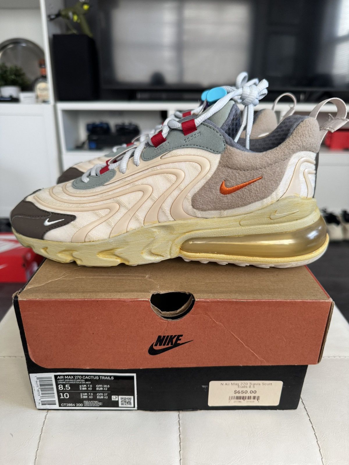 Nike × Travis Scott Nike Airmax 270 x Travis Scott “Cactus Trails” Size US 8.5 / EU 41-42 - 1 Thumbnail