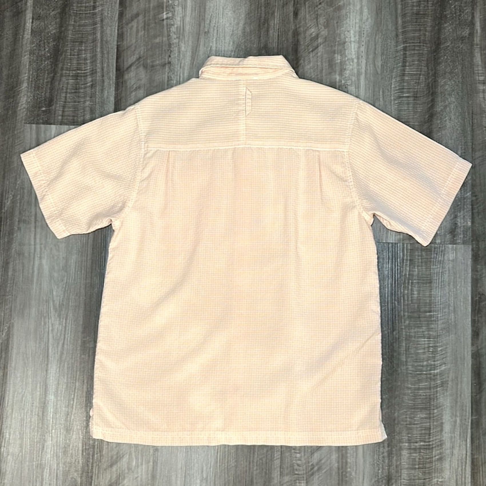 The North Face The North Face Modal Blend Short Sleeve Button Down M Men Gold 70% Modal 30% Polyester Shirt Mens Short Sleeve Casual Plaid 90s? Size US 31 - 3 Thumbnail