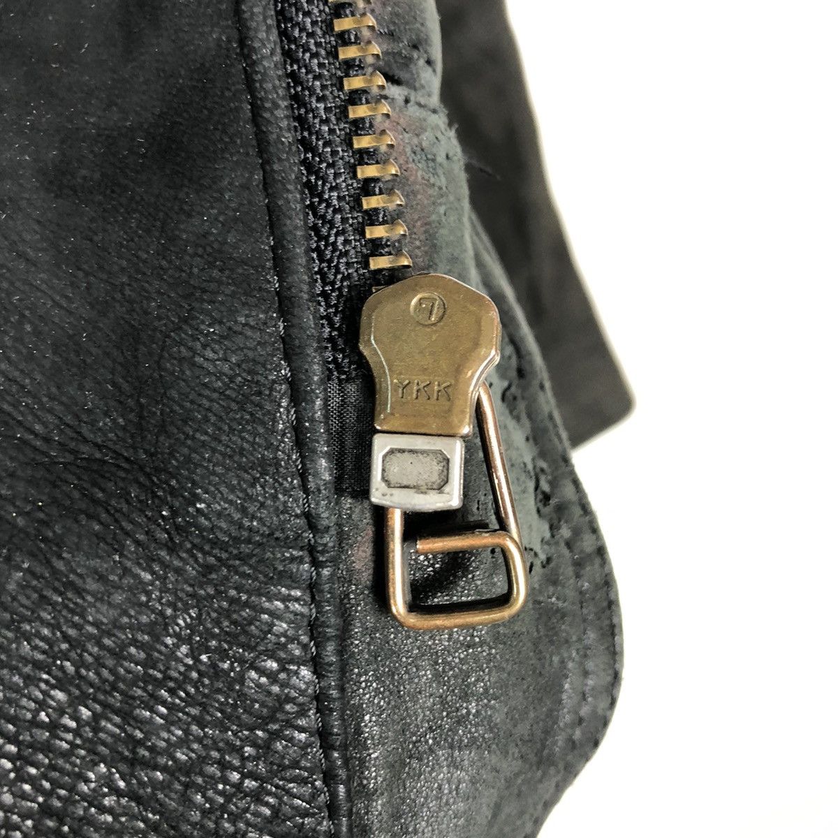 Issey Miyake 🔥Vintage Genuine Biker Leather Jacket Ball Basic Japan Size US M / EU 48-50 / 2 - 17 Thumbnail