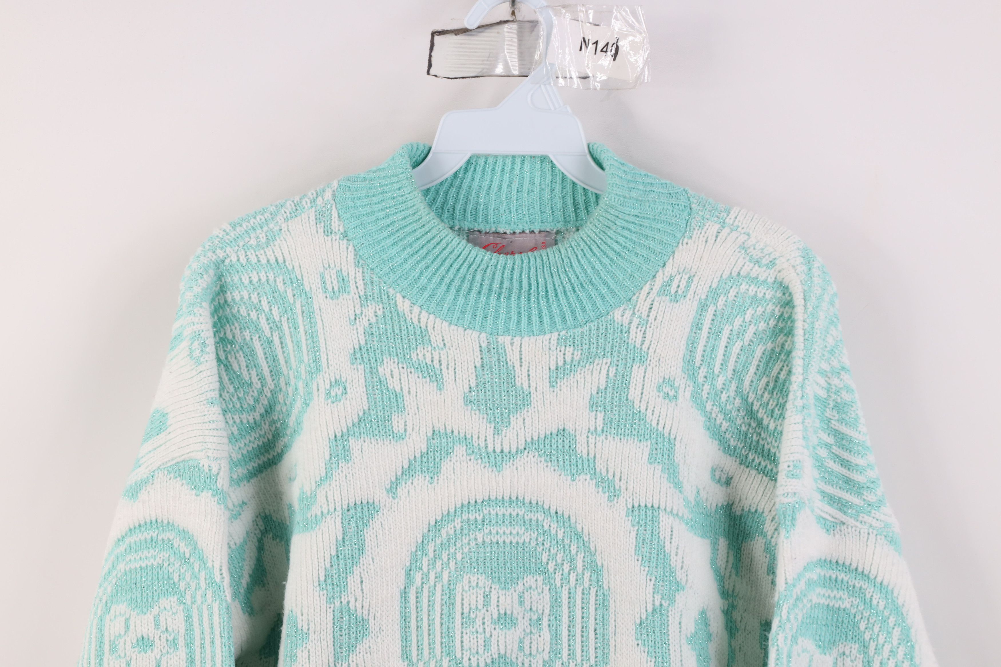 Vintage Vintage 80s 90s Knit Fairy Kei Kawaii Sweater Pastel USA Size L / US 10 / IT 46 - 2 Thumbnail