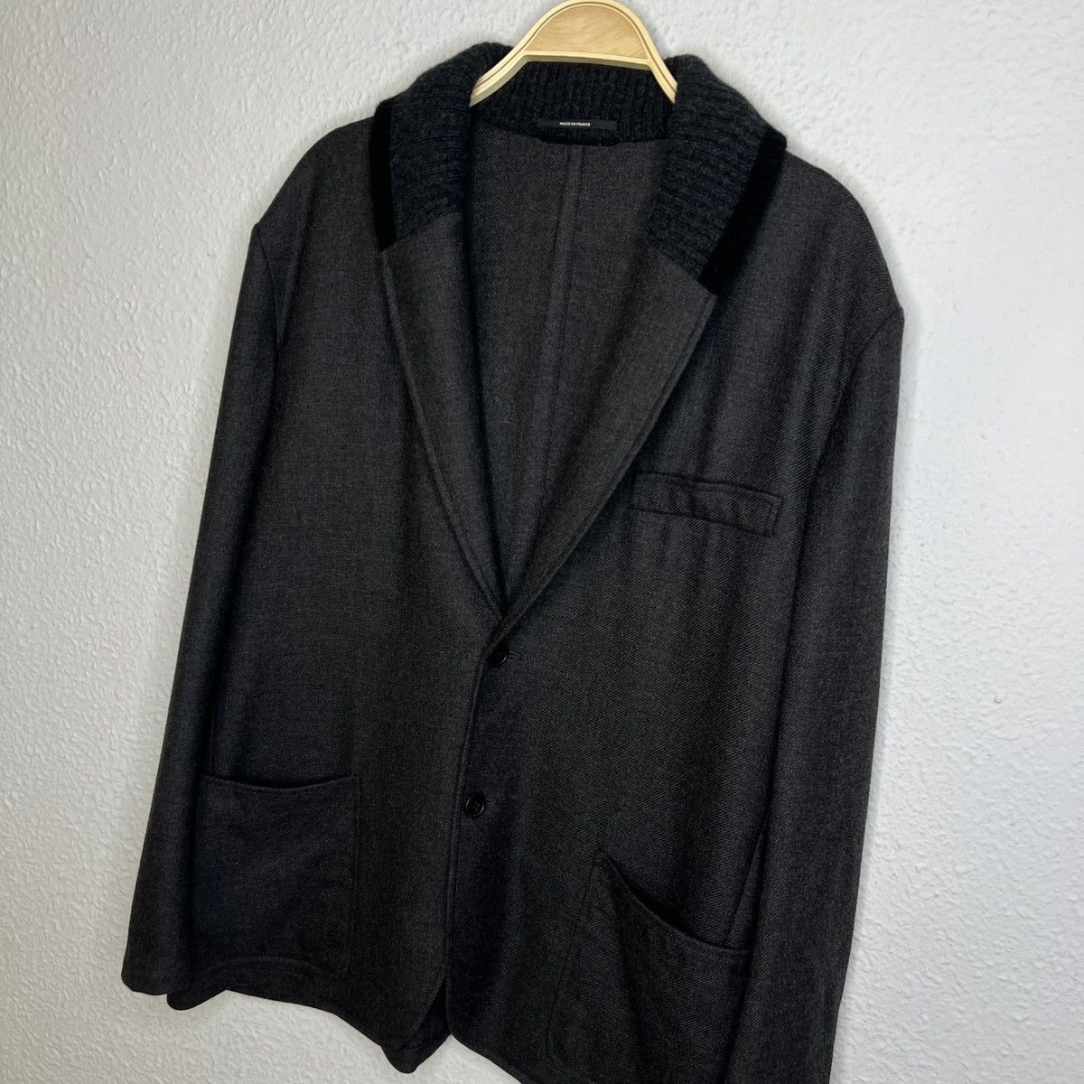 Hermes Hermes Wool Cashmere Blazer Jacket Grey Luxury Classic Suit Size US XL / EU 56 / 4 - 3 Thumbnail