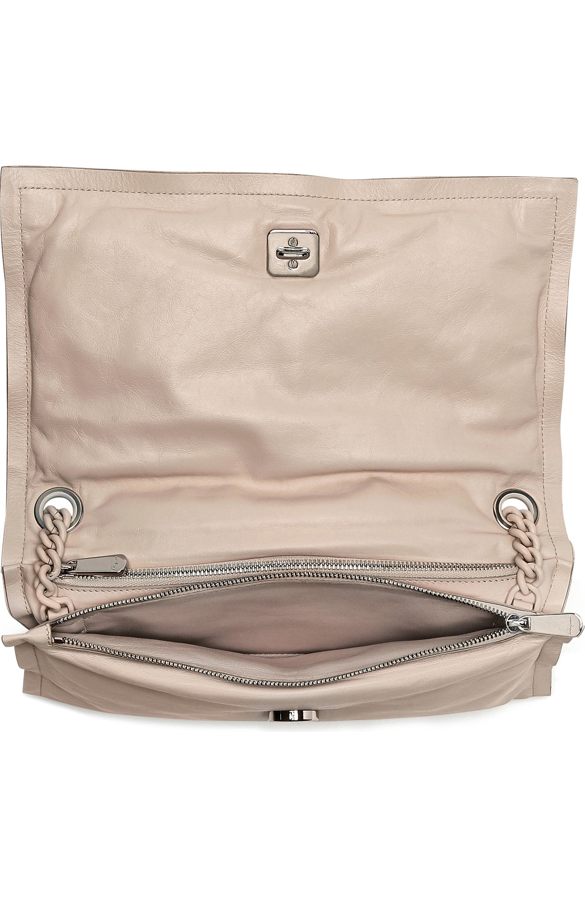 Salvatore Ferragamo o1s1rm0924 Size: OS / Viva Leather Shoulder Bag in Beige Size ONE SIZE - 3 Thumbnail