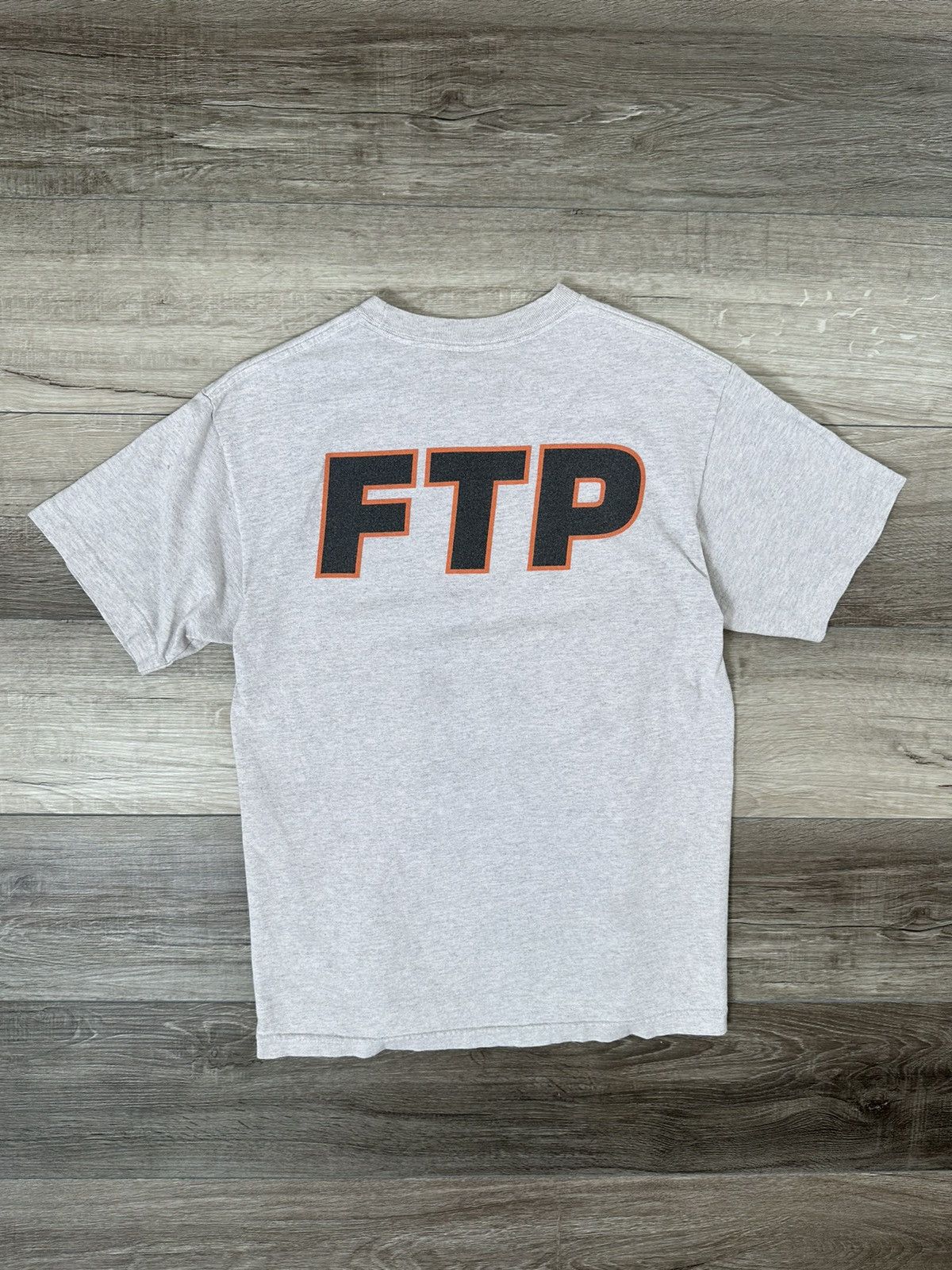 Fuck The Population Fuck The Population Grey Outline Logo Tee Shirt Medium FTP Size US M / EU 48-50 / 2 - 1 Thumbnail