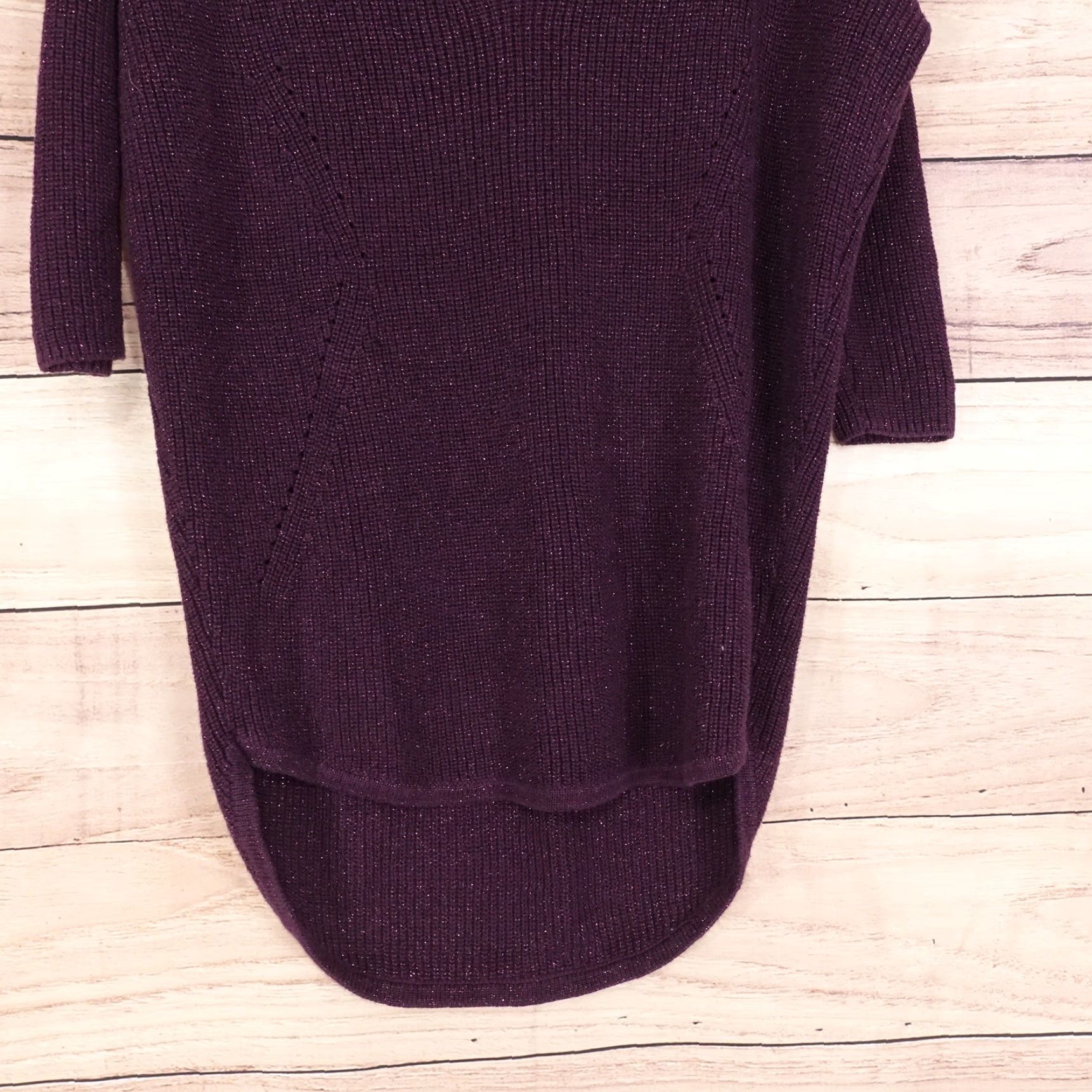 Express EXPRESS PURPLE PULLOVER V-NECK SWEATER WOMENS XS Size XS / US 0-2 / IT 36-38 - 3 Thumbnail